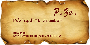 Püspök Zsombor névjegykártya